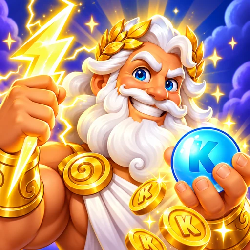 Super Kazanti app icon: Zeus with a ball